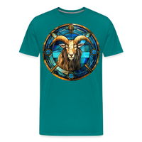 Thumbnail for Men's Mosaic Capricorn Premium T-Shirt - teal