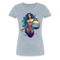 Thumbnail for Women’s Mythical Aquarius Premium T-Shirt - heather ice blue