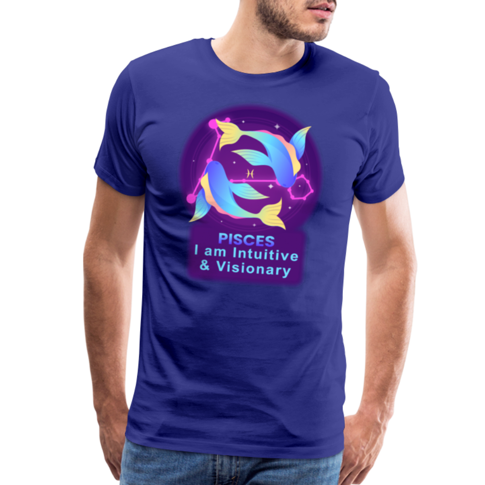 Men's Neon Pisces Premium T-Shirt - royal blue