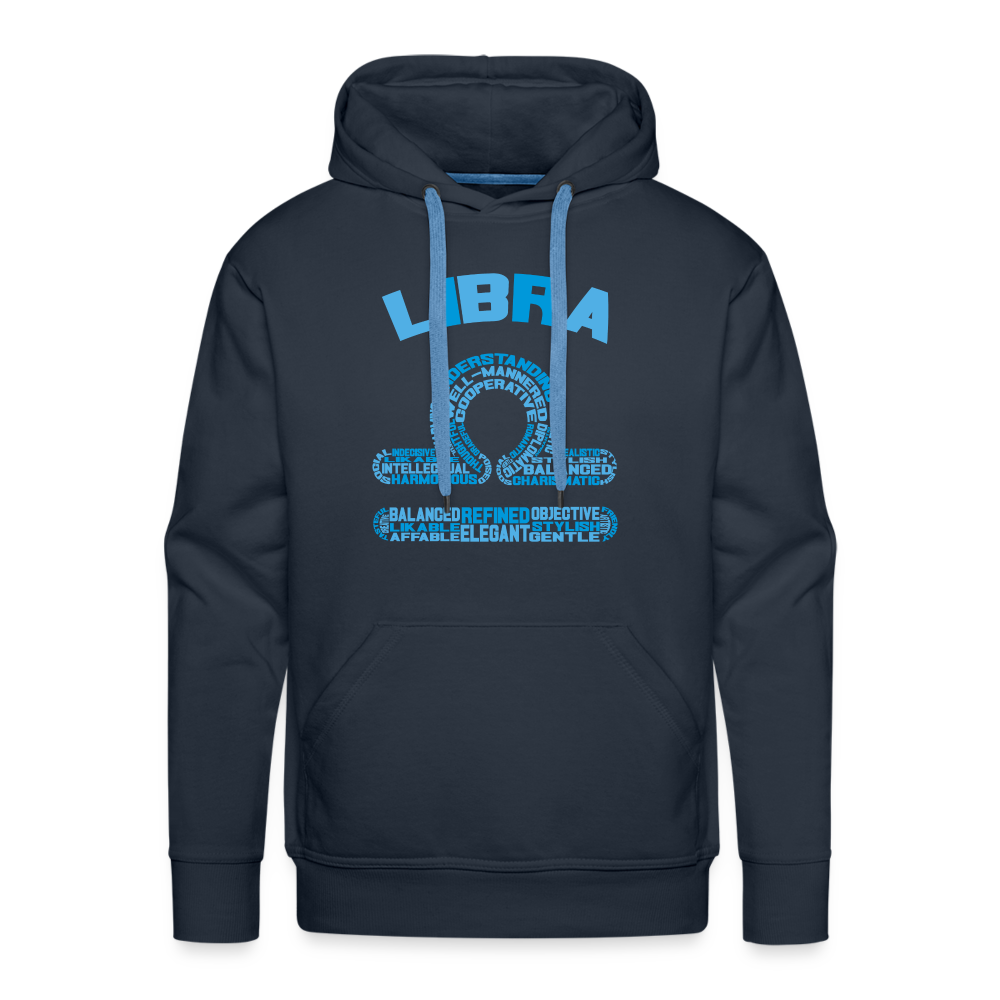 Men's Power Words Libra Premium Hoodie - navy