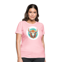 Thumbnail for Women's Symbol Taurus T-Shirt - pink