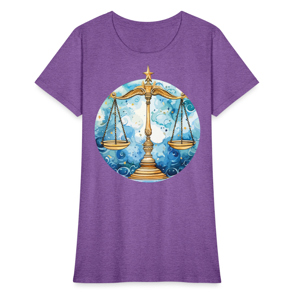 Women's Mythical Libra T-Shirt - purple heather