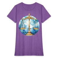 Thumbnail for Women's Mythical Libra T-Shirt - purple heather