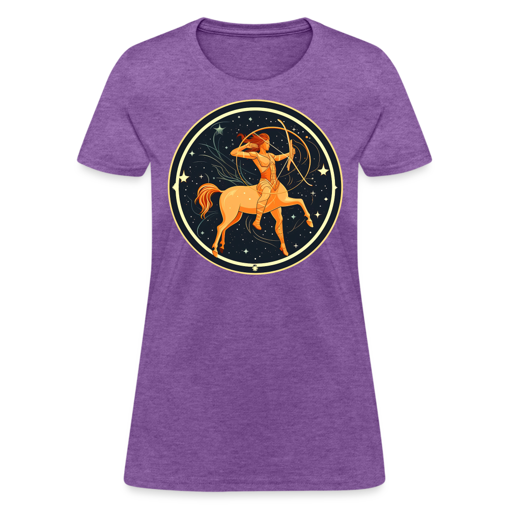 Women's Mystic Sagittarius T-Shirt - purple heather