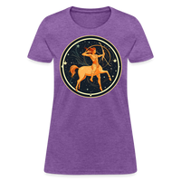 Thumbnail for Women's Mystic Sagittarius T-Shirt - purple heather