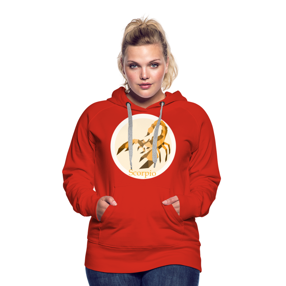 Women’s Mosaic Scorpio Premium Hoodie - red