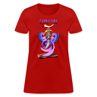 Thumbnail for Astral Capricorn Women's T-Shirt - red