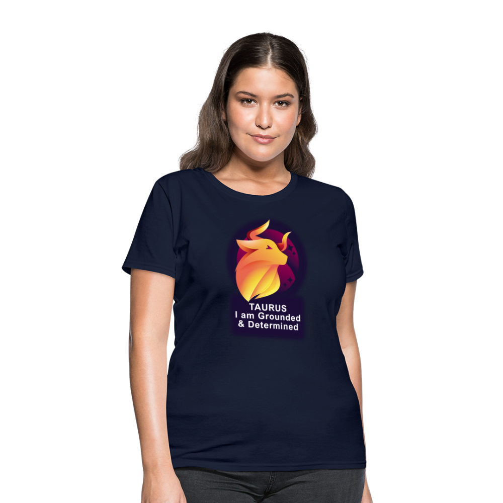 Women's Glow Taurus T-Shirt - navy