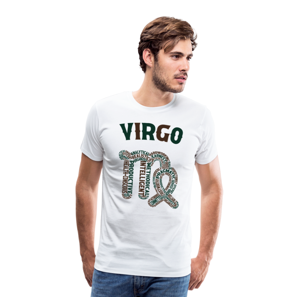 Men's Power Words Virgo Premium T-Shirt - white