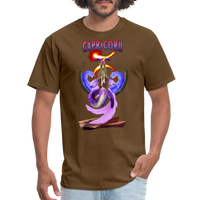 Thumbnail for Men's Astral Capricorn Classic T-Shirt - brown