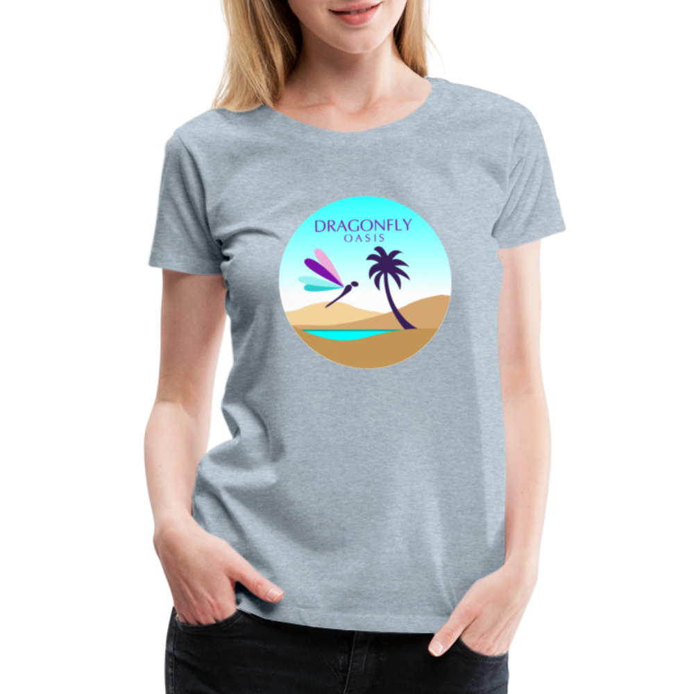 Women's Dragonfly Oasis V.2 Premium T-Shirt - heather ice blue