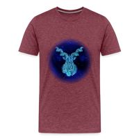 Thumbnail for Men's Stellar Capricorn Premium T-Shirt - heather burgundy