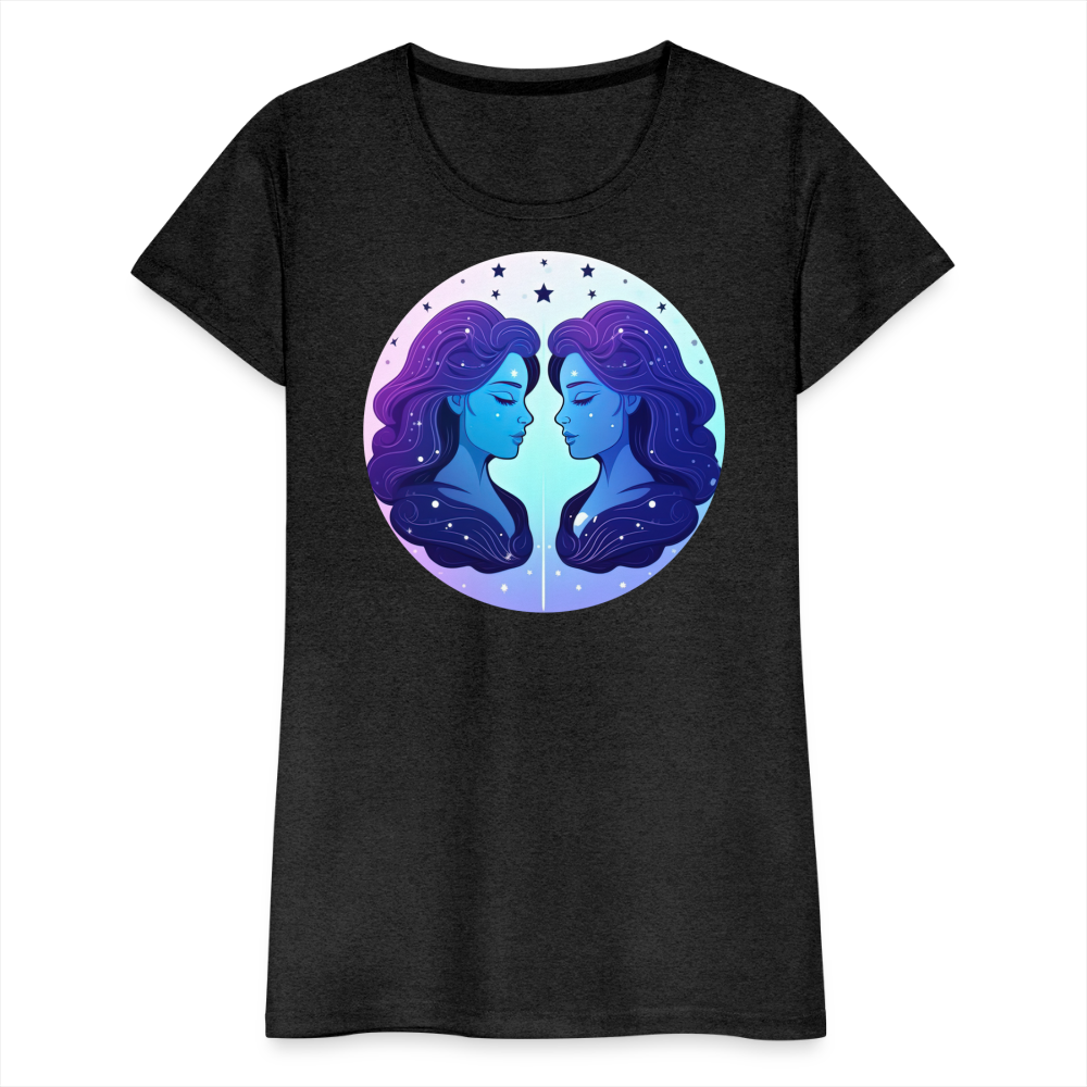 Women’s Magic Gemini Premium T-Shirt - charcoal grey