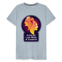 Thumbnail for Men's Glow Gemini Premium T-Shirt - heather ice blue