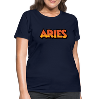 Thumbnail for Women's Aries New Design T-Shirt - navy