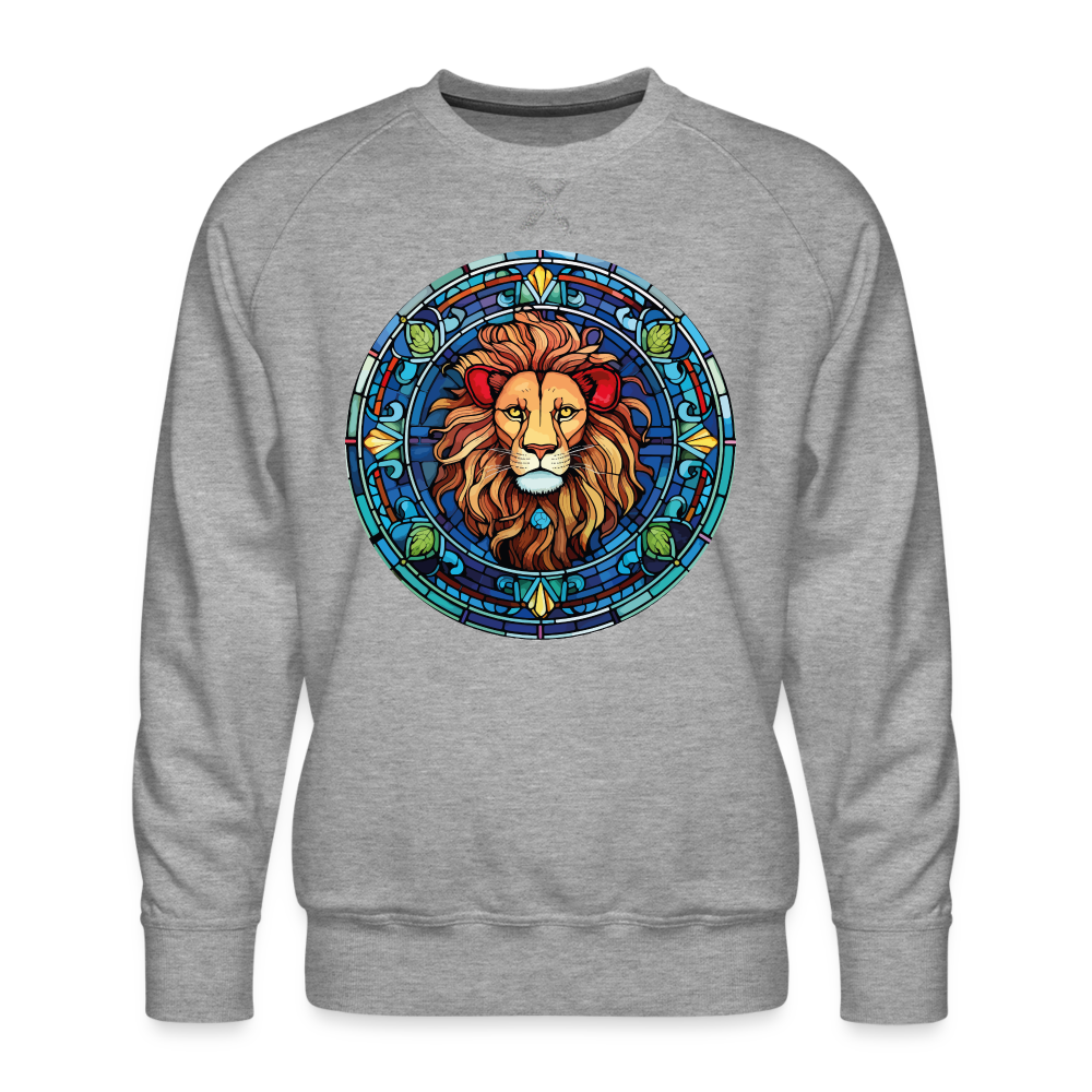 Men’s Mosaic Leo Premium Sweatshirt - heather grey