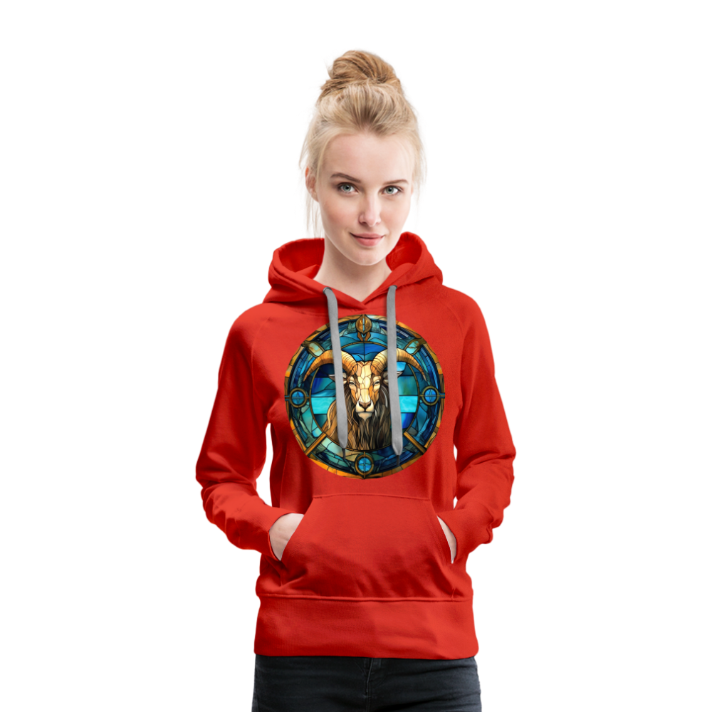 Women’s Mosaic Capricorn Premium Hoodie - red