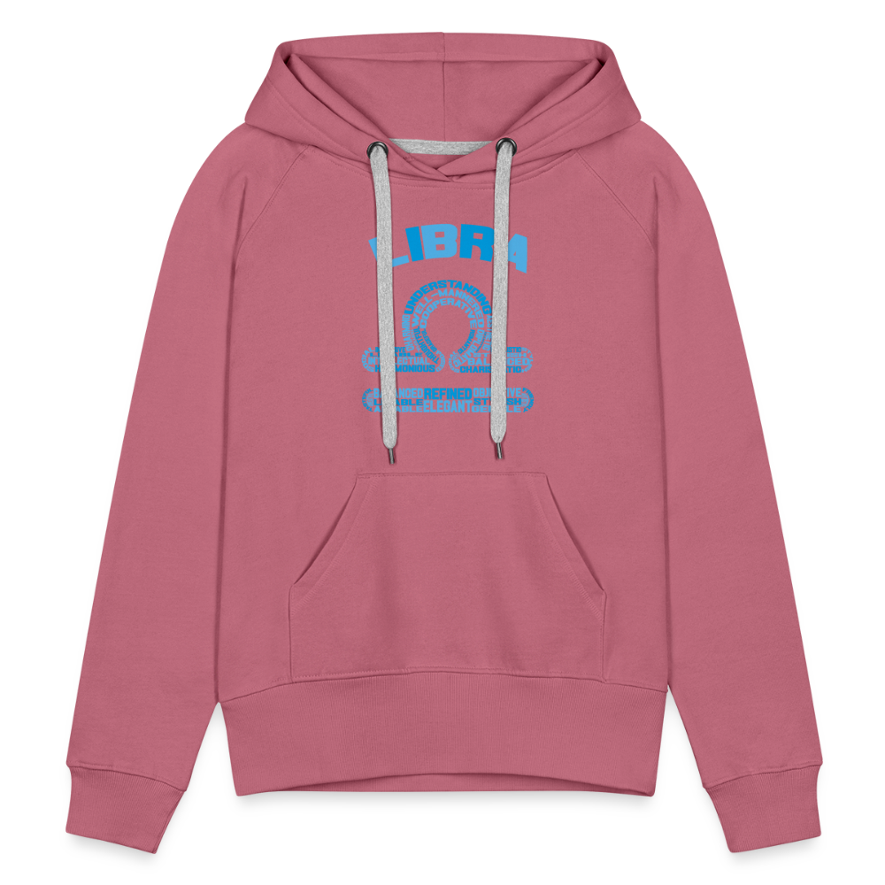 Women's Power Words Libra Premium Hoodie - mauve