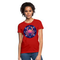 Thumbnail for Women's Magic Cancer T-Shirt - red