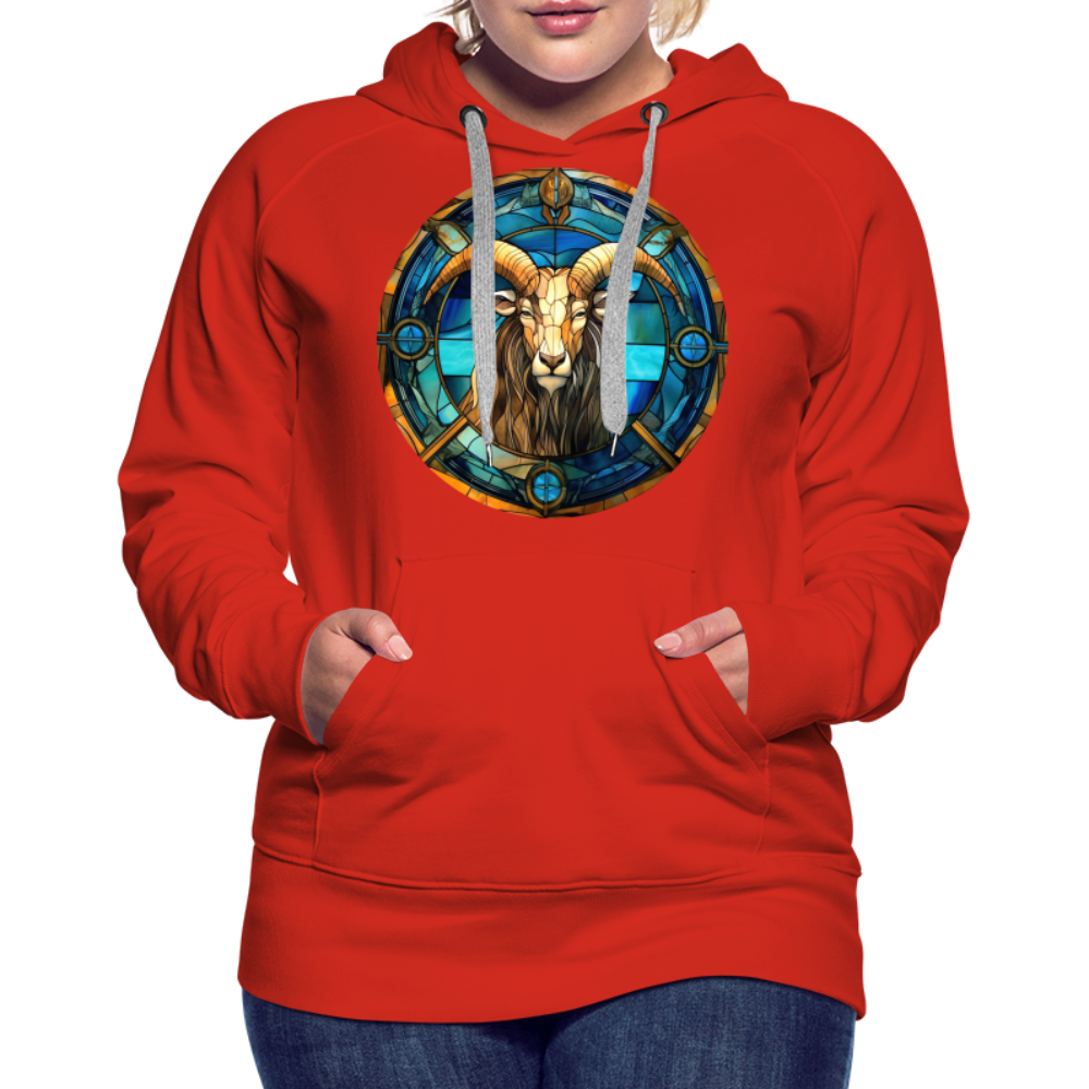 Women’s Mosaic Capricorn Premium Hoodie - red