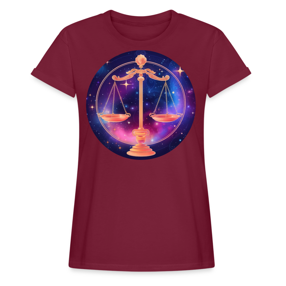 Women's Magic Libra Relaxed Fit T-Shirt - burgundy