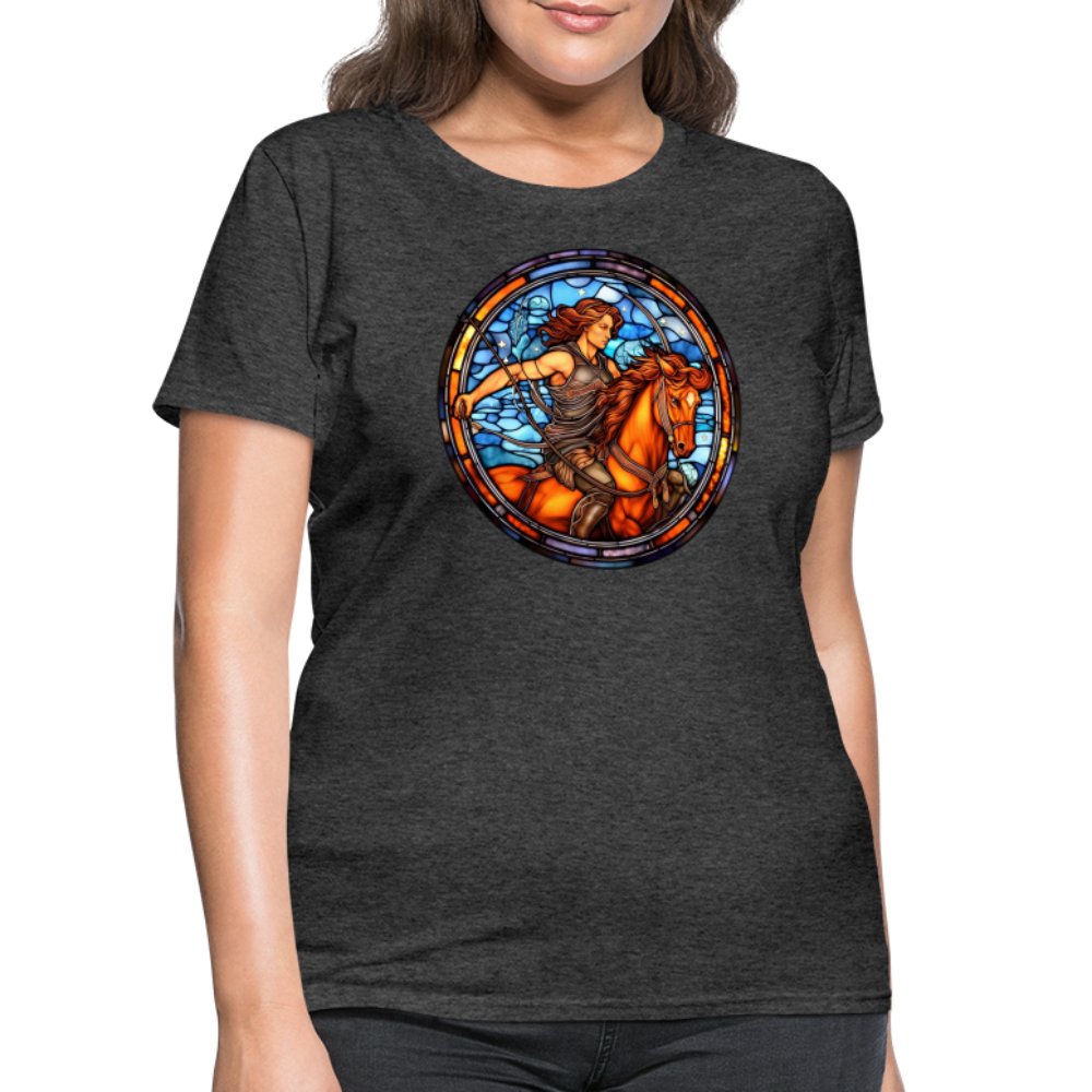 Women's Mosaic Sagittarius T-Shirt - heather black