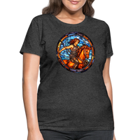 Thumbnail for Women's Mosaic Sagittarius T-Shirt - heather black