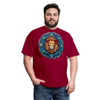 Thumbnail for Men's Mosaic Leo Classic T-Shirt - dark red