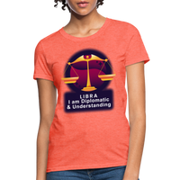 Thumbnail for Women's Glow Libra T-Shirt - heather coral