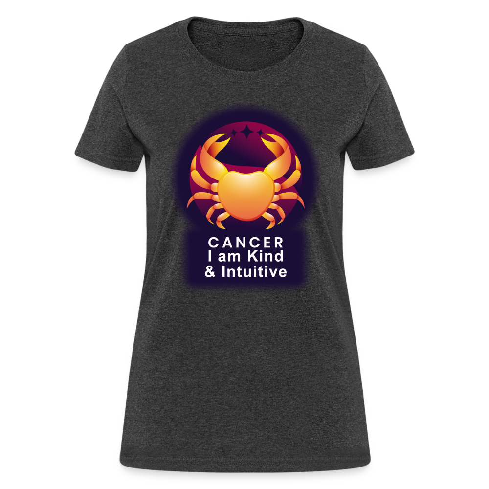 Women's Glow Cancer T-Shirt - heather black