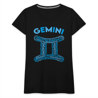 Thumbnail for Women's Power Words Gemini Premium T-Shirt - black