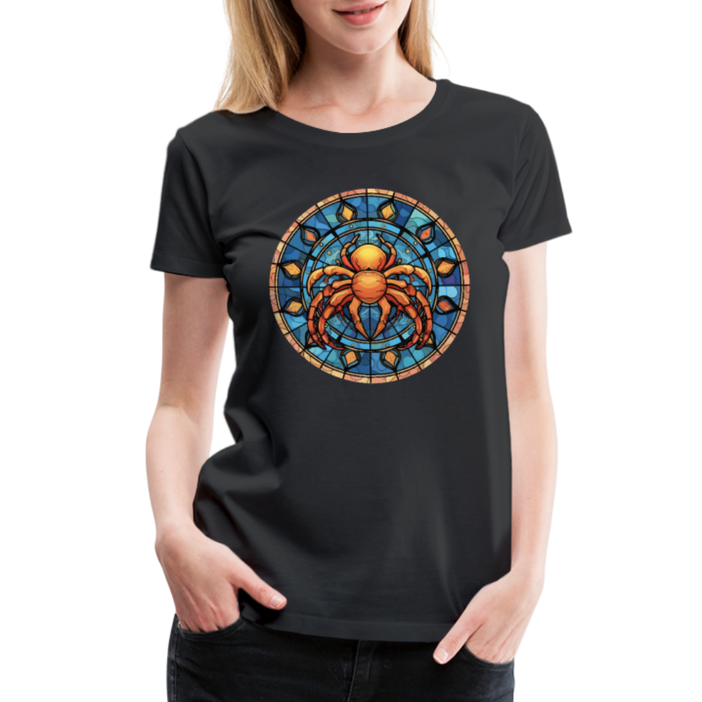 Women’s Mosaic Cancer Premium T-Shirt - black