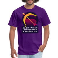 Thumbnail for Men's Glow Sagittarius Classic T-Shirt - purple