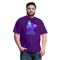 Thumbnail for Men's Neon Capricorn Classic T-Shirt - purple