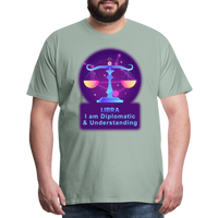 Thumbnail for Men's Neon Libra Premium T-Shirt - steel green