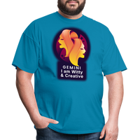 Thumbnail for Men's Glow Gemini Classic T-Shirt - turquoise