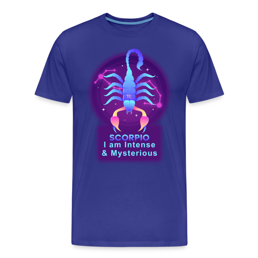 Men's Neon Scorpio Premium T-Shirt - royal blue