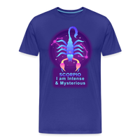 Thumbnail for Men's Neon Scorpio Premium T-Shirt - royal blue