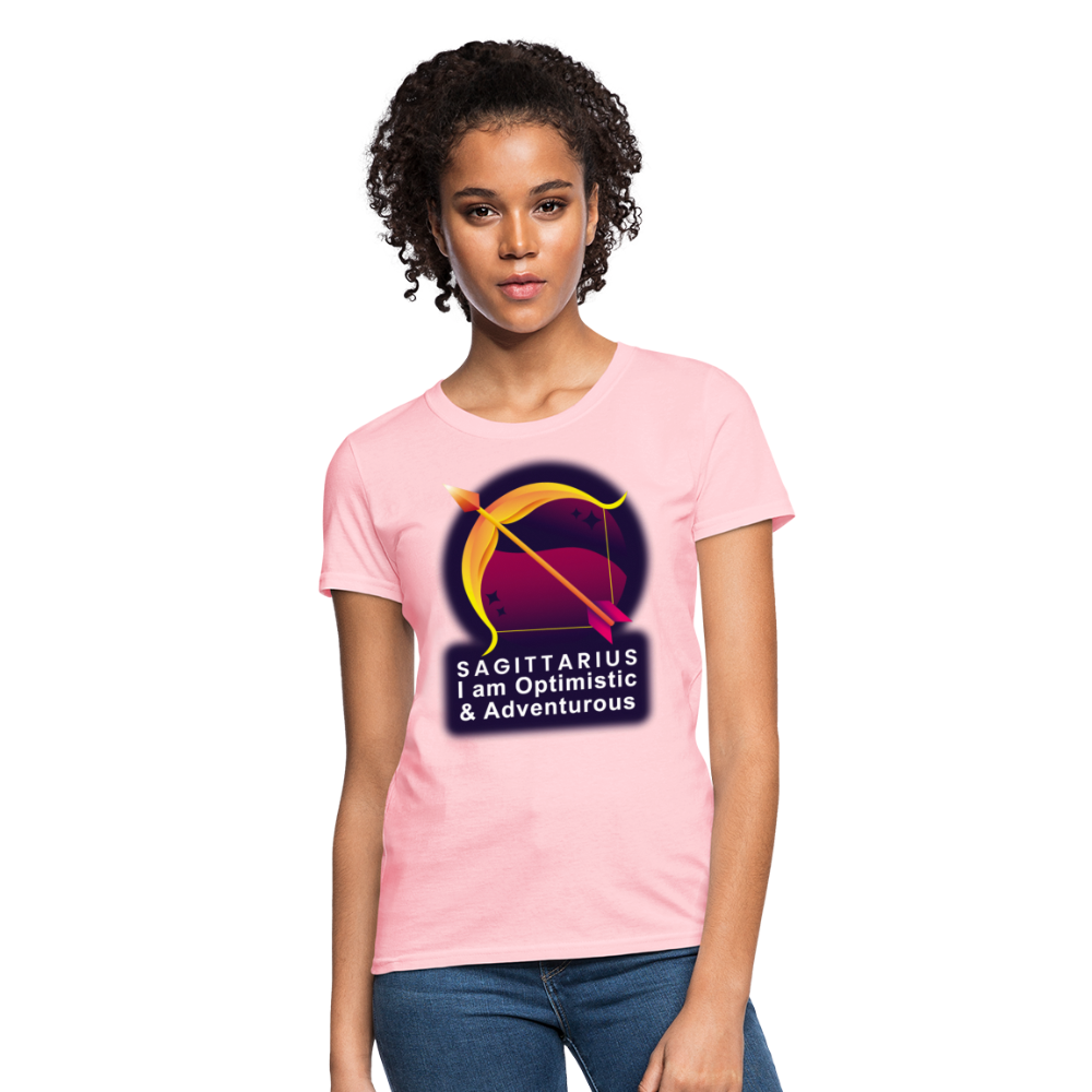 Women's Glow Sagittarius T-Shirt - pink