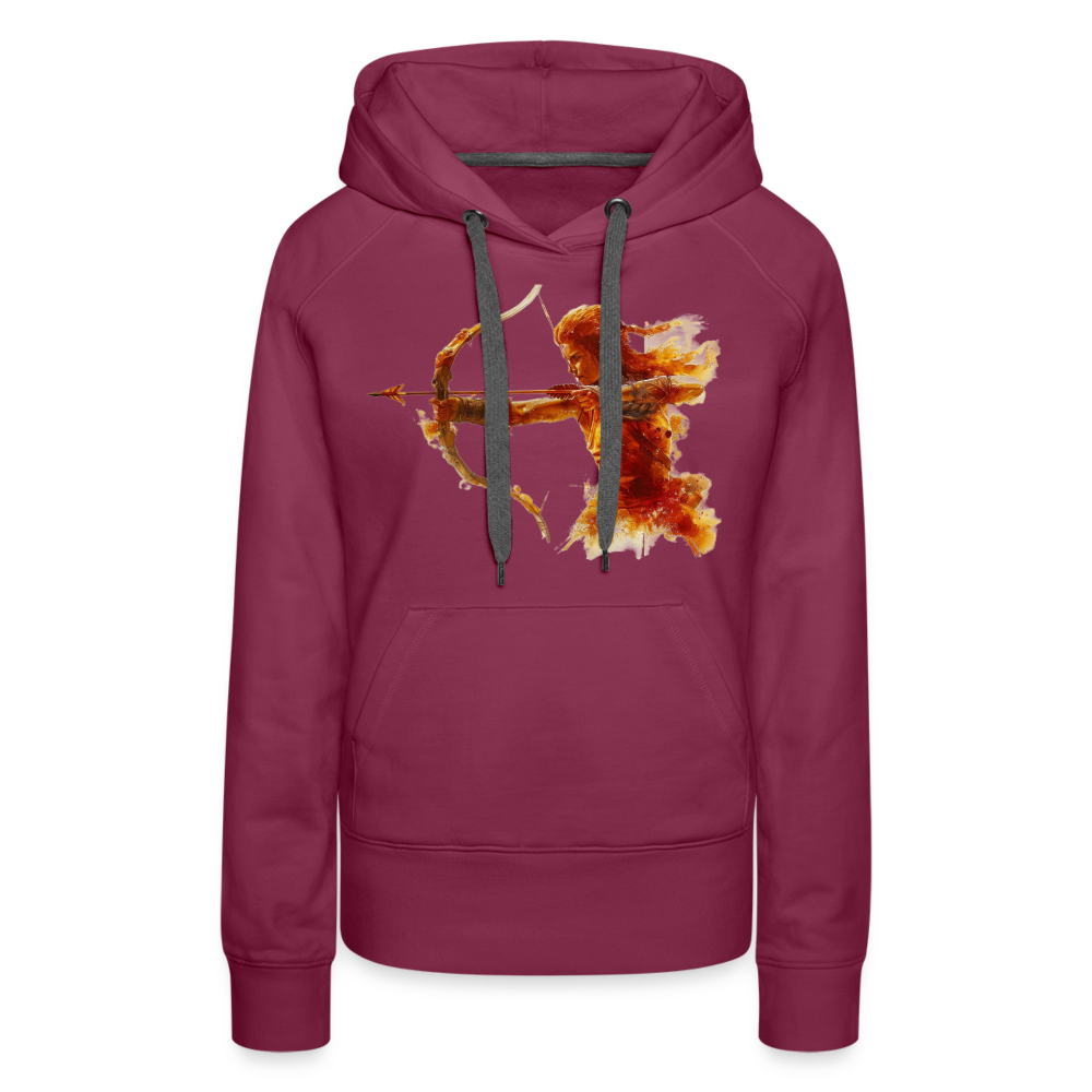 Women’s Mythical Sagittarius Premium Hoodie - burgundy