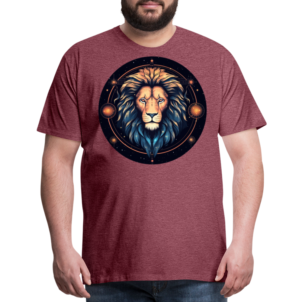 Men's Magic Leo Premium T-Shirt - heather burgundy