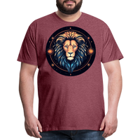 Thumbnail for Men's Magic Leo Premium T-Shirt - heather burgundy