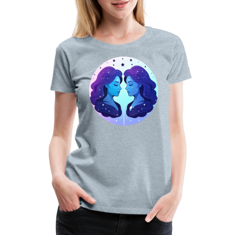 Women’s Magic Gemini Premium T-Shirt - heather ice blue