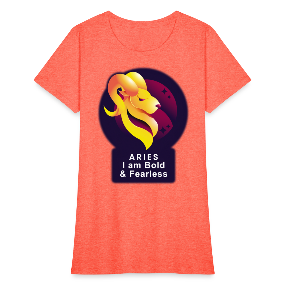 Women's Glow Aries T-Shirt - heather coral