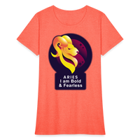 Thumbnail for Women's Glow Aries T-Shirt - heather coral