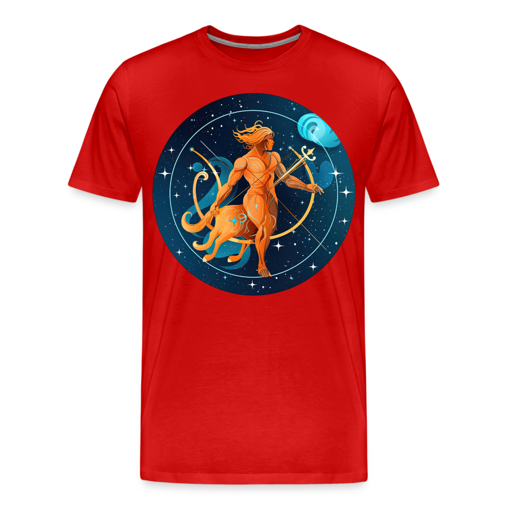 Men's Mythical Sagittarius Premium T-Shirt - red