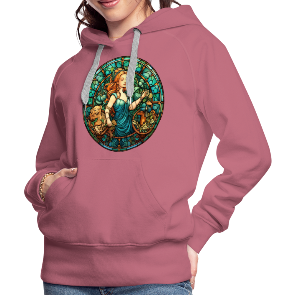 Women’s Mosaic Virgo Premium Hoodie - mauve