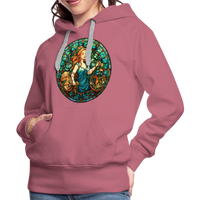 Thumbnail for Women’s Mosaic Virgo Premium Hoodie - mauve