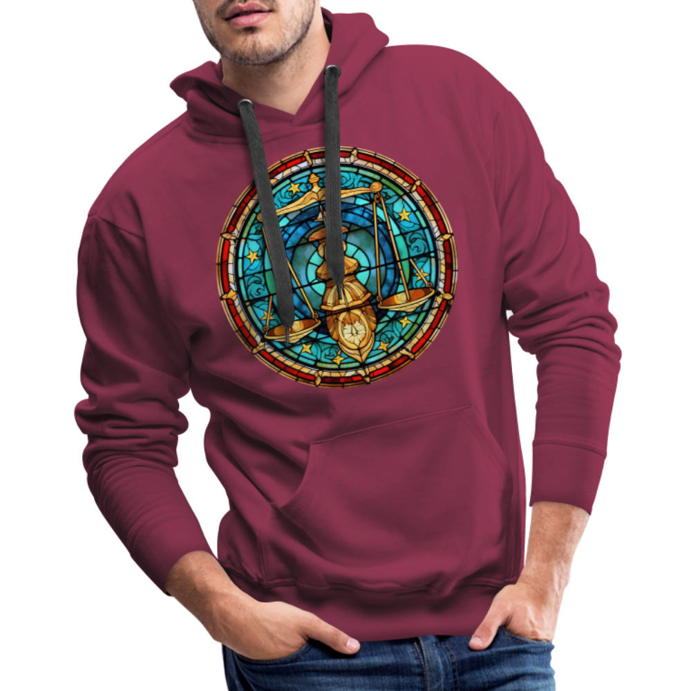 Men’s Mosaic Libra Premium Hoodie - burgundy