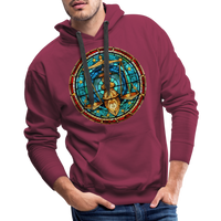 Thumbnail for Men’s Mosaic Libra Premium Hoodie - burgundy